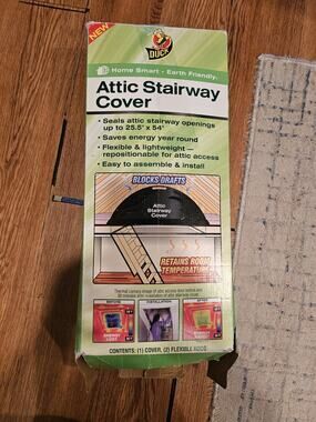 Duck Brand 47481 - Attic Stairway Cover 25.5 x 54 - Energy Saving Insulation